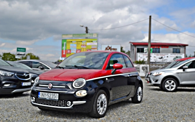 Fiat 500 cena 36900 przebieg: 41000, rok produkcji 2016 z Paczków małe 529